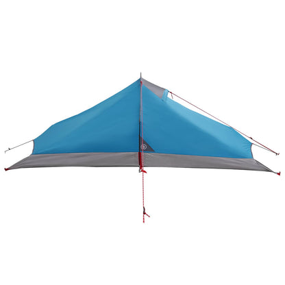 vidaXL Backpacking Tent Blue 2-Person 185T Polyester with PU Coating
