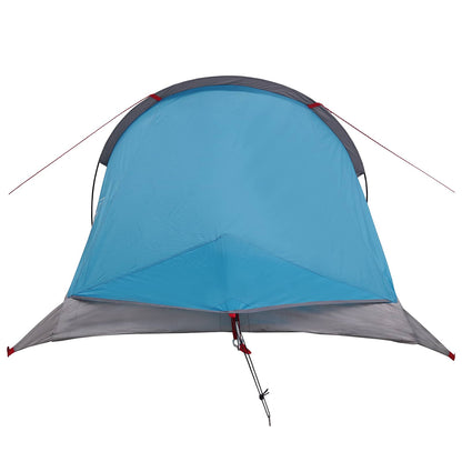 vidaXL Backpacking Tent Blue 2-Person 185T Polyester with PU Coating
