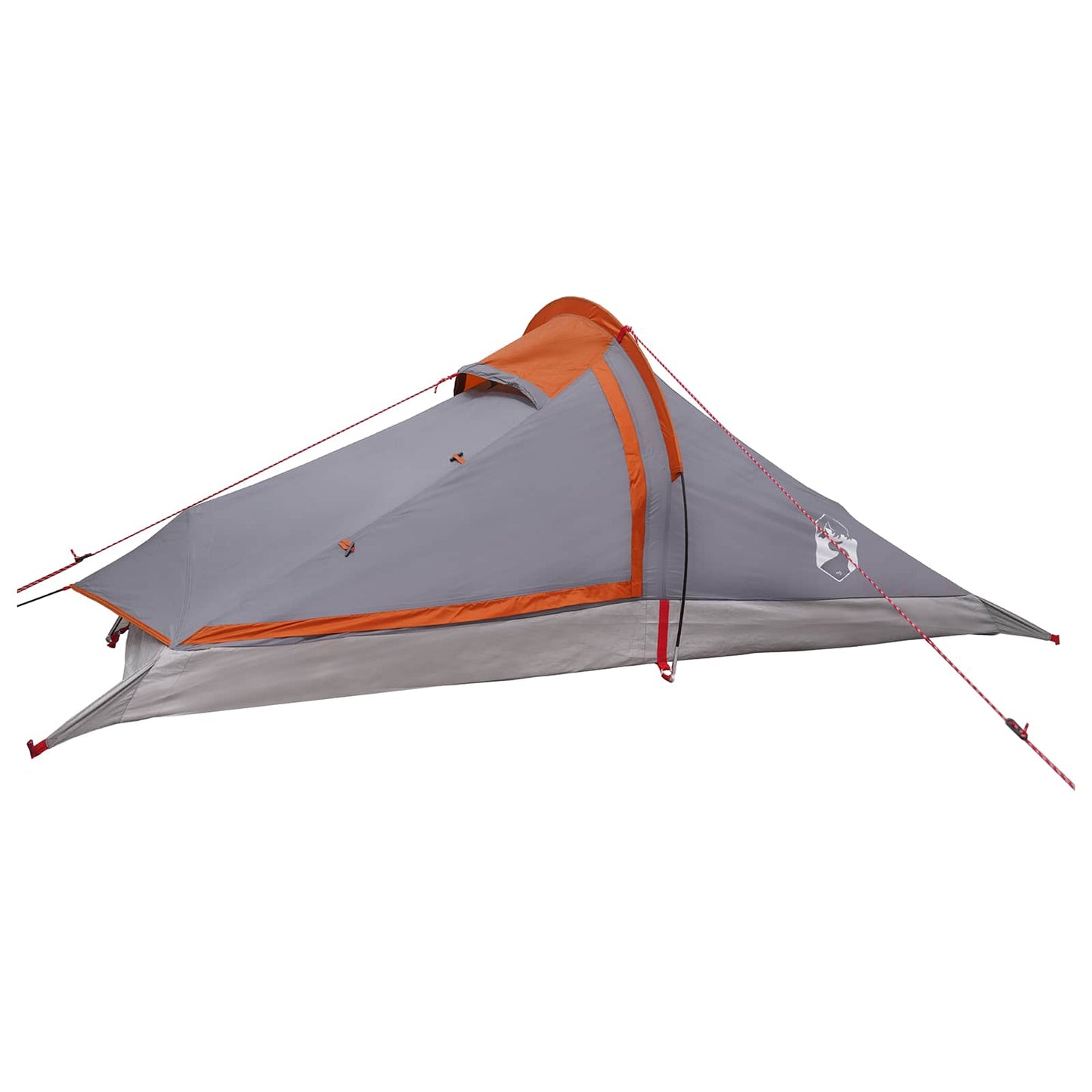 vidaXL Backpacking Tent Grey and Orange 2-Person
