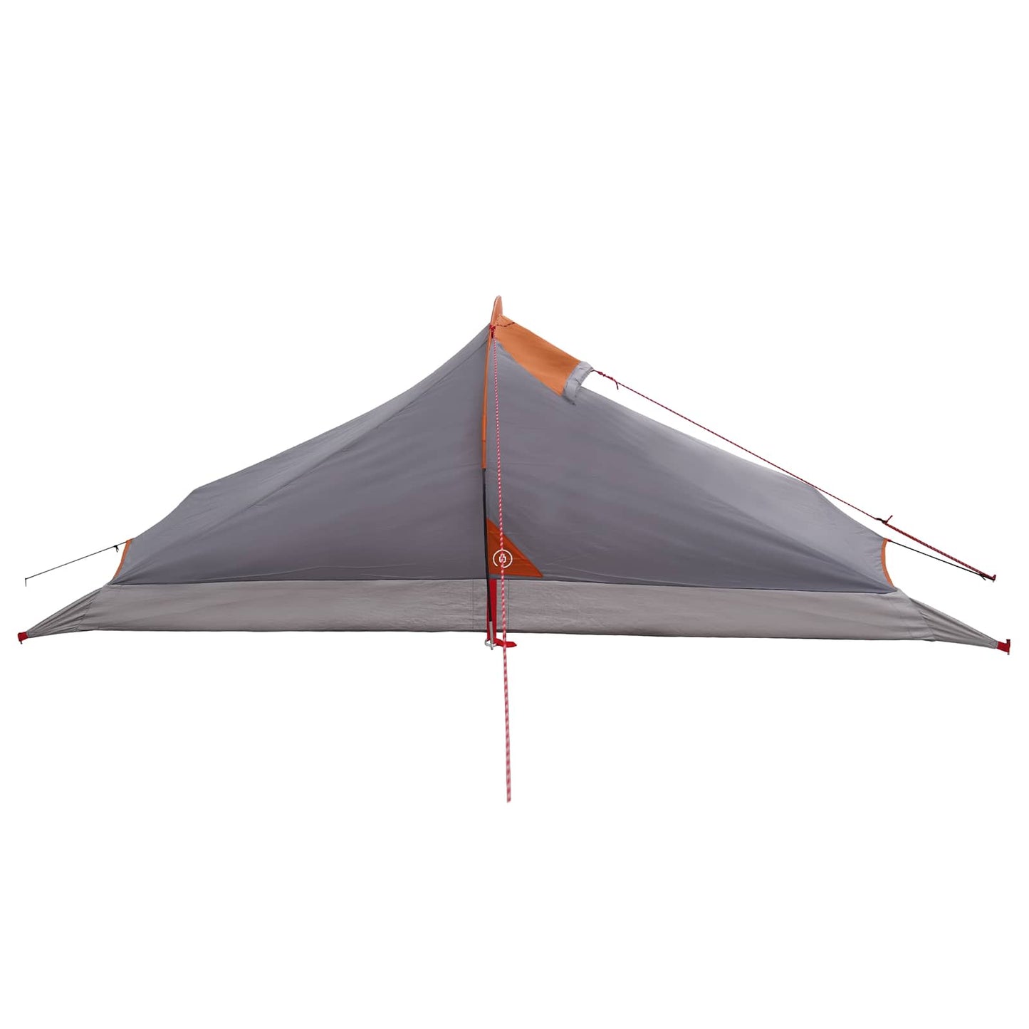 vidaXL Backpacking Tent Grey and Orange 2-Person