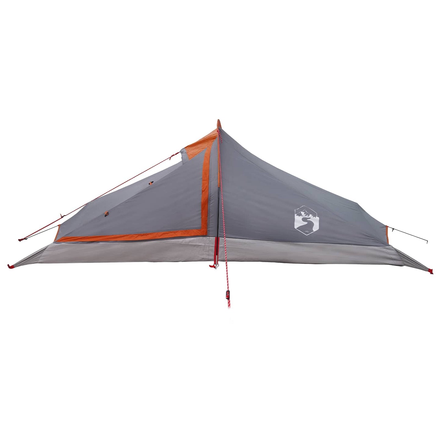 vidaXL Backpacking Tent Grey and Orange 2-Person