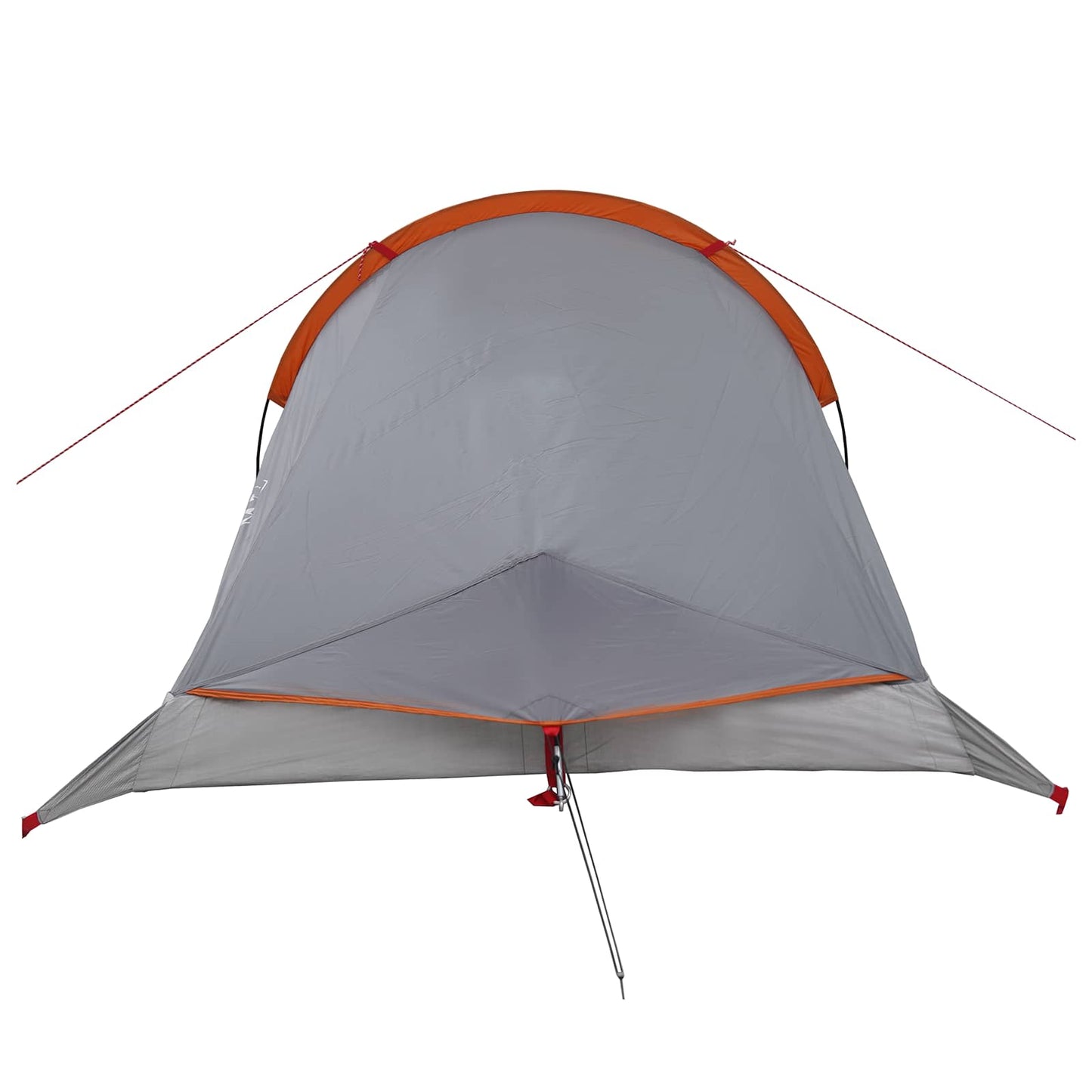 vidaXL Backpacking Tent Grey and Orange 2-Person