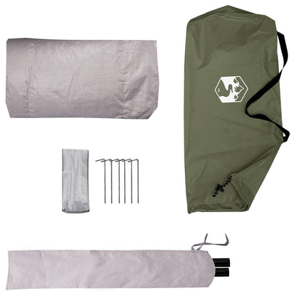 vidaXL Backpacking Tent Olive Green 4-Person