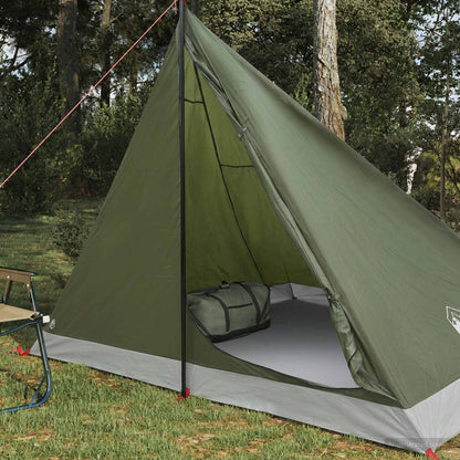 vidaXL Backpacking Tent Olive Green 4-Person