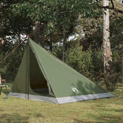 vidaXL Backpacking Tent Olive Green 4-Person