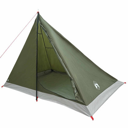 vidaXL Backpacking Tent Olive Green 4-Person