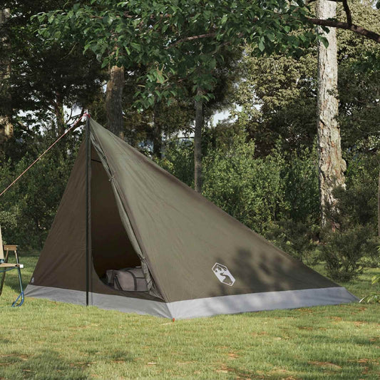 vidaXL Backpacking Tent Brown and Grey 4-Person