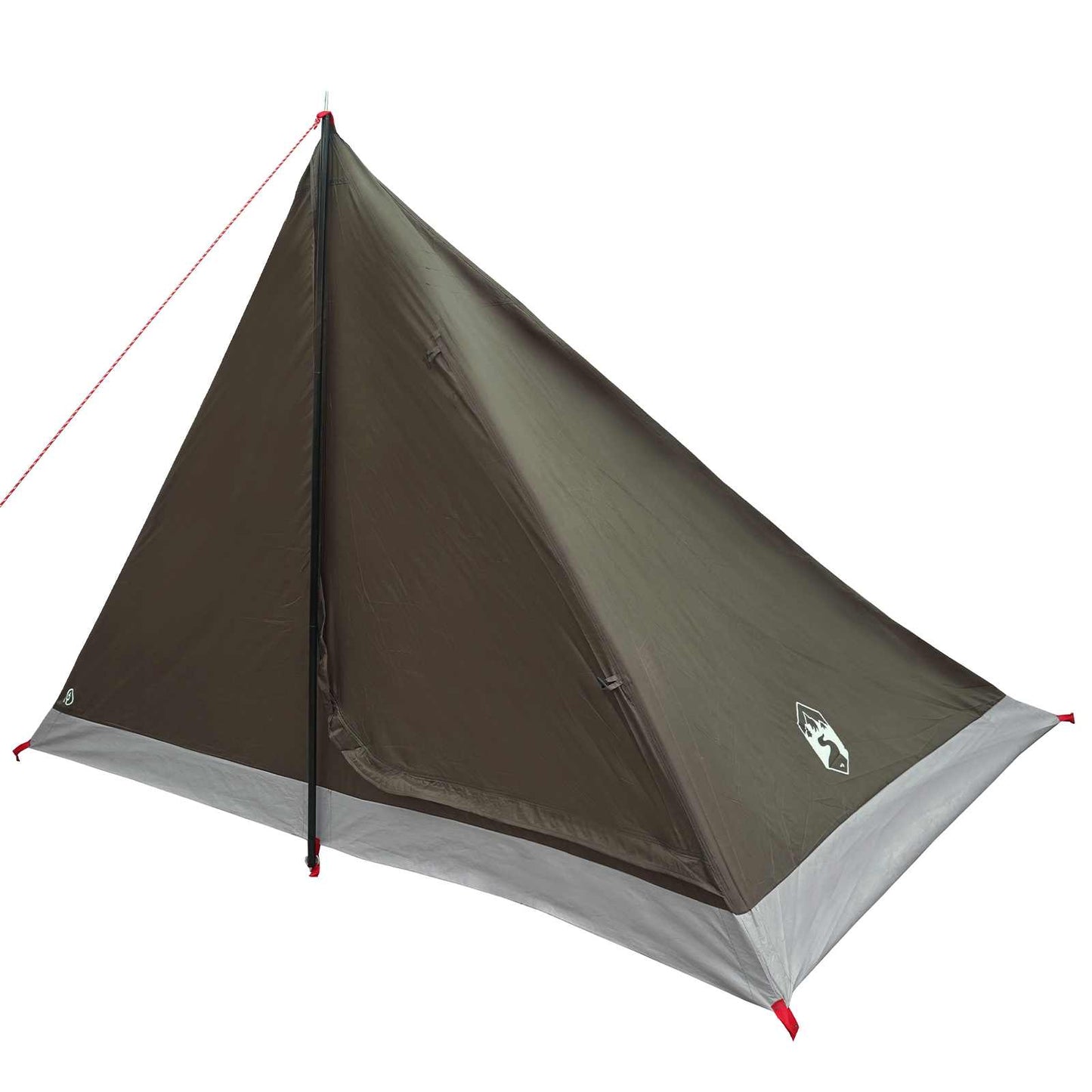vidaXL Backpacking Tent Brown and Grey 4-Person