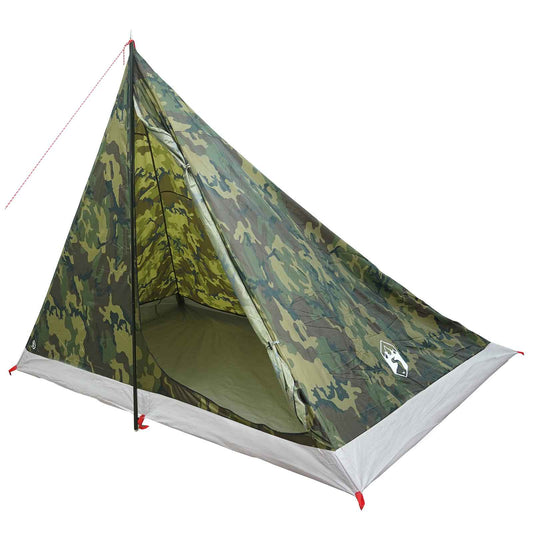 vidaXL Backpacking Tent Camouflage 4-Person