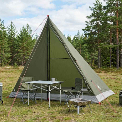 vidaXL Backpacking Tent Olive Green 2-Person