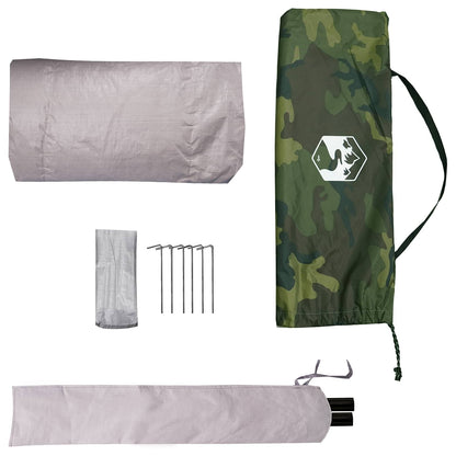 vidaXL Backpacking Tent Camouflage 2-Person