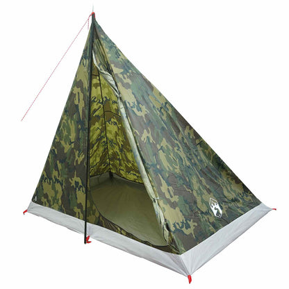 vidaXL Backpacking Tent Camouflage 2-Person