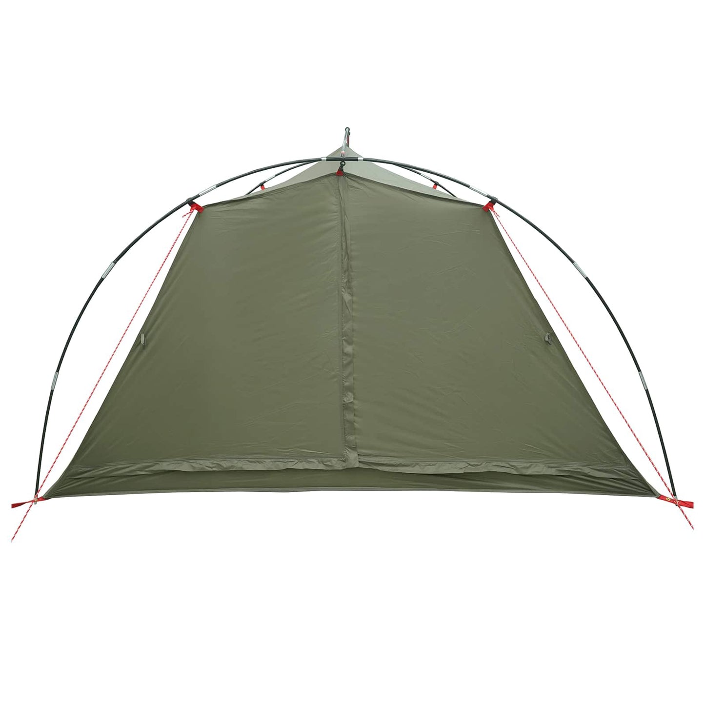 vidaXL Tunnel Tent 4-Person Olive Green 185T Polyester with PU Coating