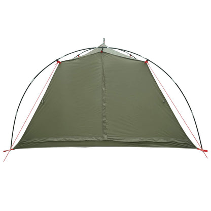 vidaXL Tunnel Tent Olive Green 4-Person 185T Polyester with PU Coating