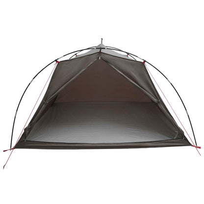 vidaXL Tunnel Tent 4-Person Brown and Grey