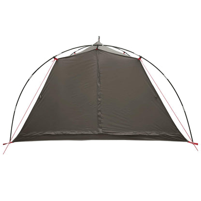 vidaXL Tunnel Tent 4-Person Brown and Grey