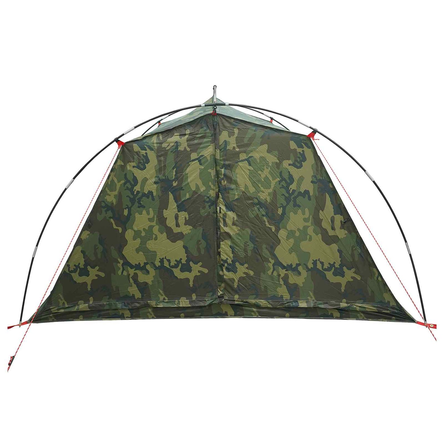 vidaXL Tunnel Tent 4-Person Camouflage 185T Polyester with PU Coating