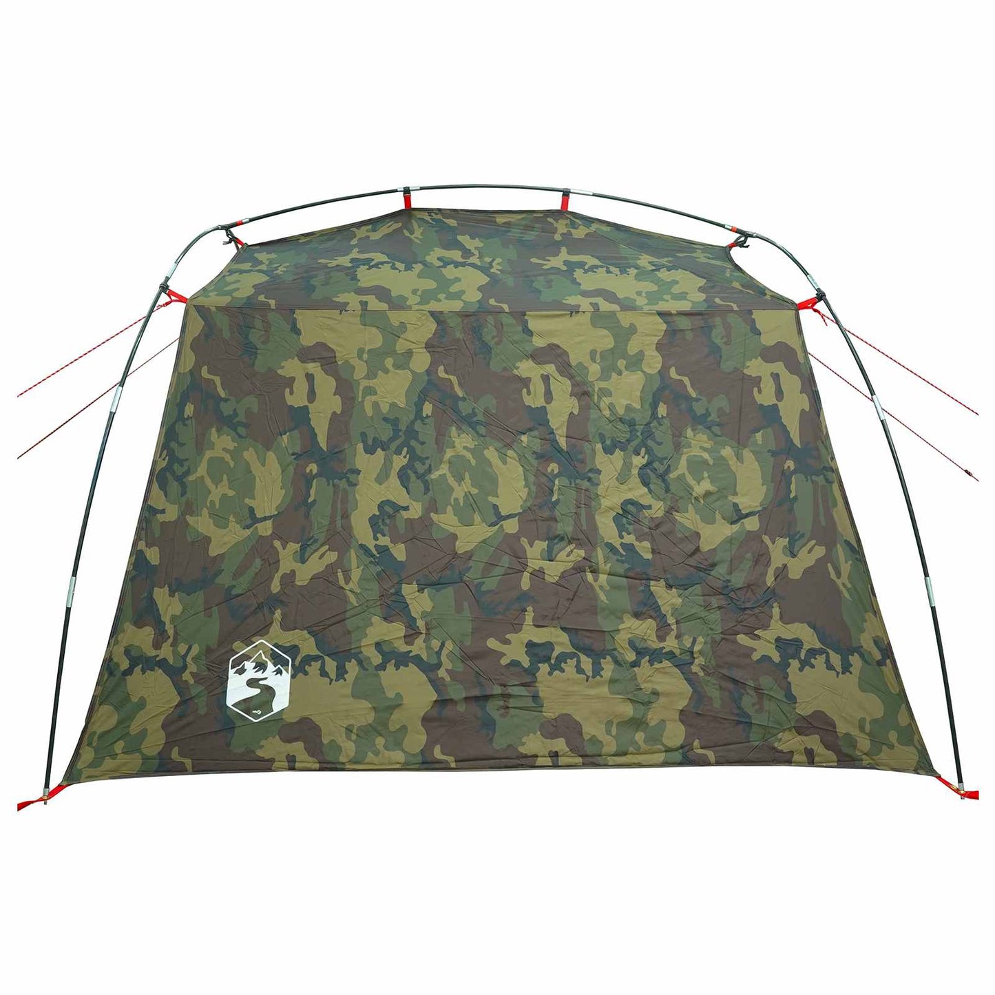 vidaXL Tunnel Tent 4-Person Camouflage 185T Polyester with PU Coating