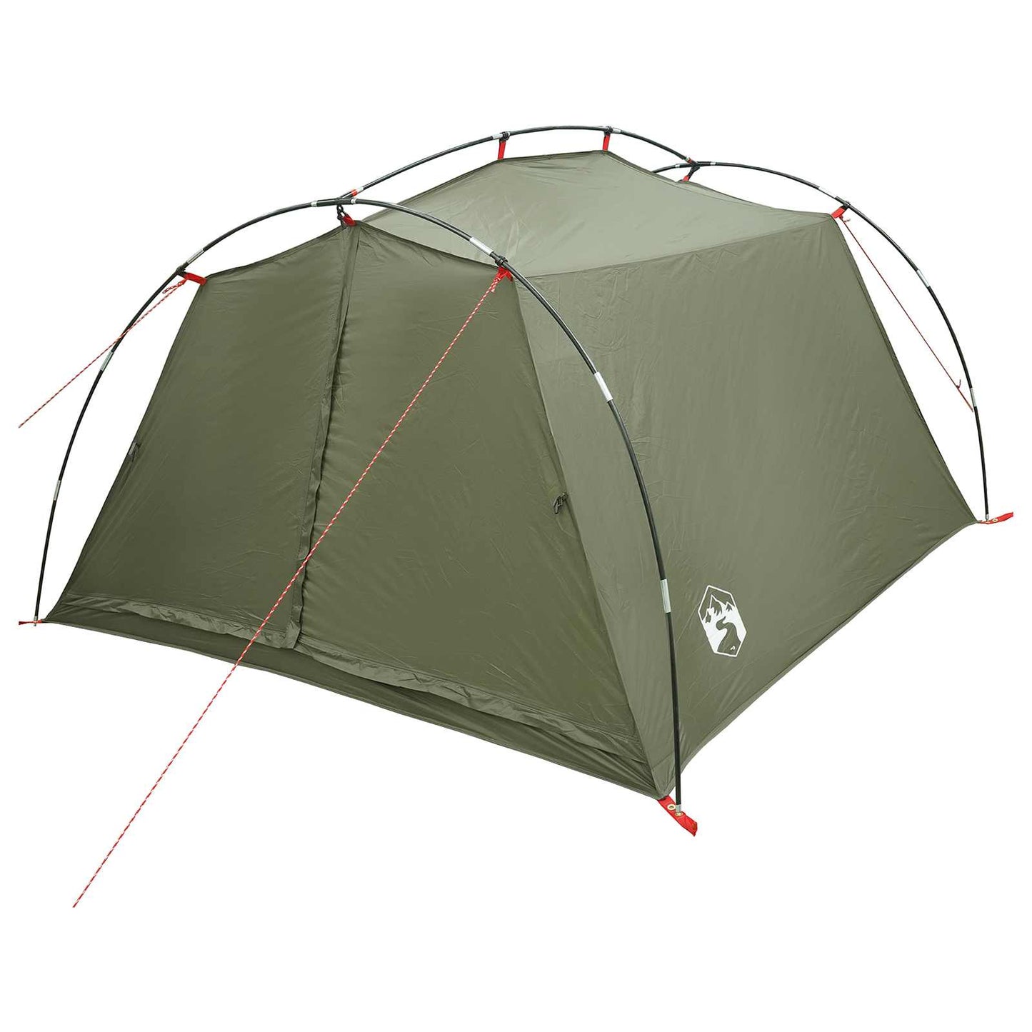 vidaXL Tunnel Tent Olive Green 2-Person 185T Polyester with PU Coating