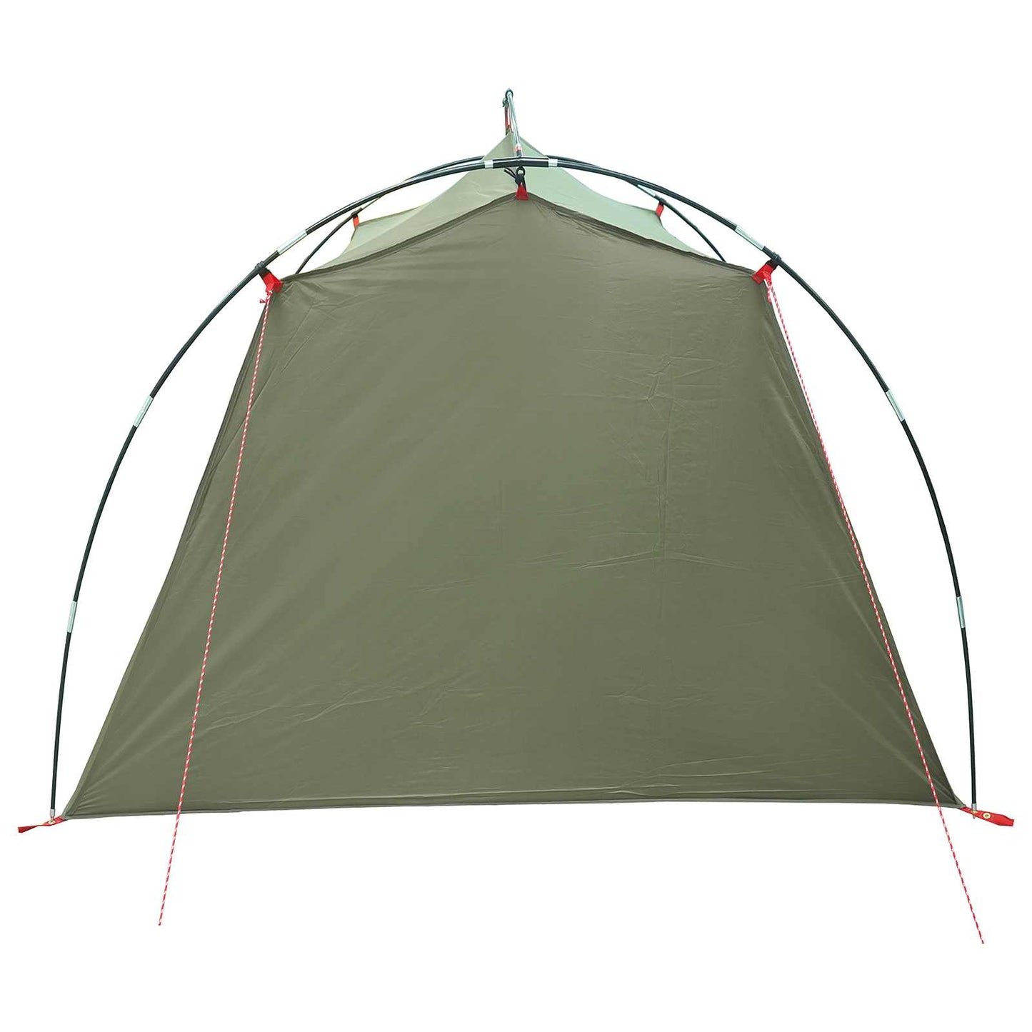 vidaXL Tunnel Tent Olive Green 2-Person 185T Polyester with PU Coating