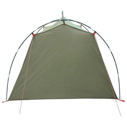 vidaXL Tunnel Tent Olive Green 2-Person 185T Polyester with PU Coating