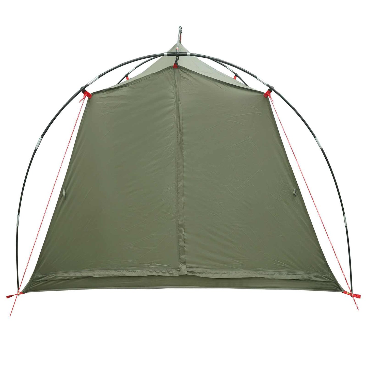 vidaXL Tunnel Tent Olive Green 2-Person 185T Polyester with PU Coating