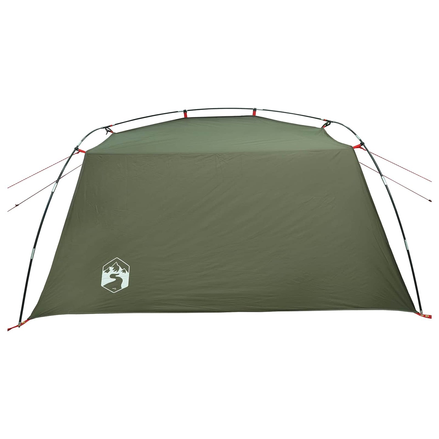 vidaXL Tunnel Tent Olive Green 2-Person 185T Polyester with PU Coating