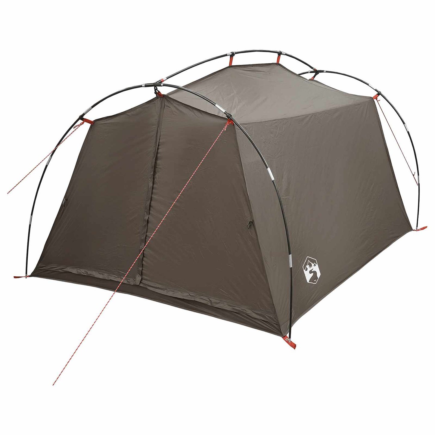vidaXL Tunnel Tent Brown and Grey 2-Person