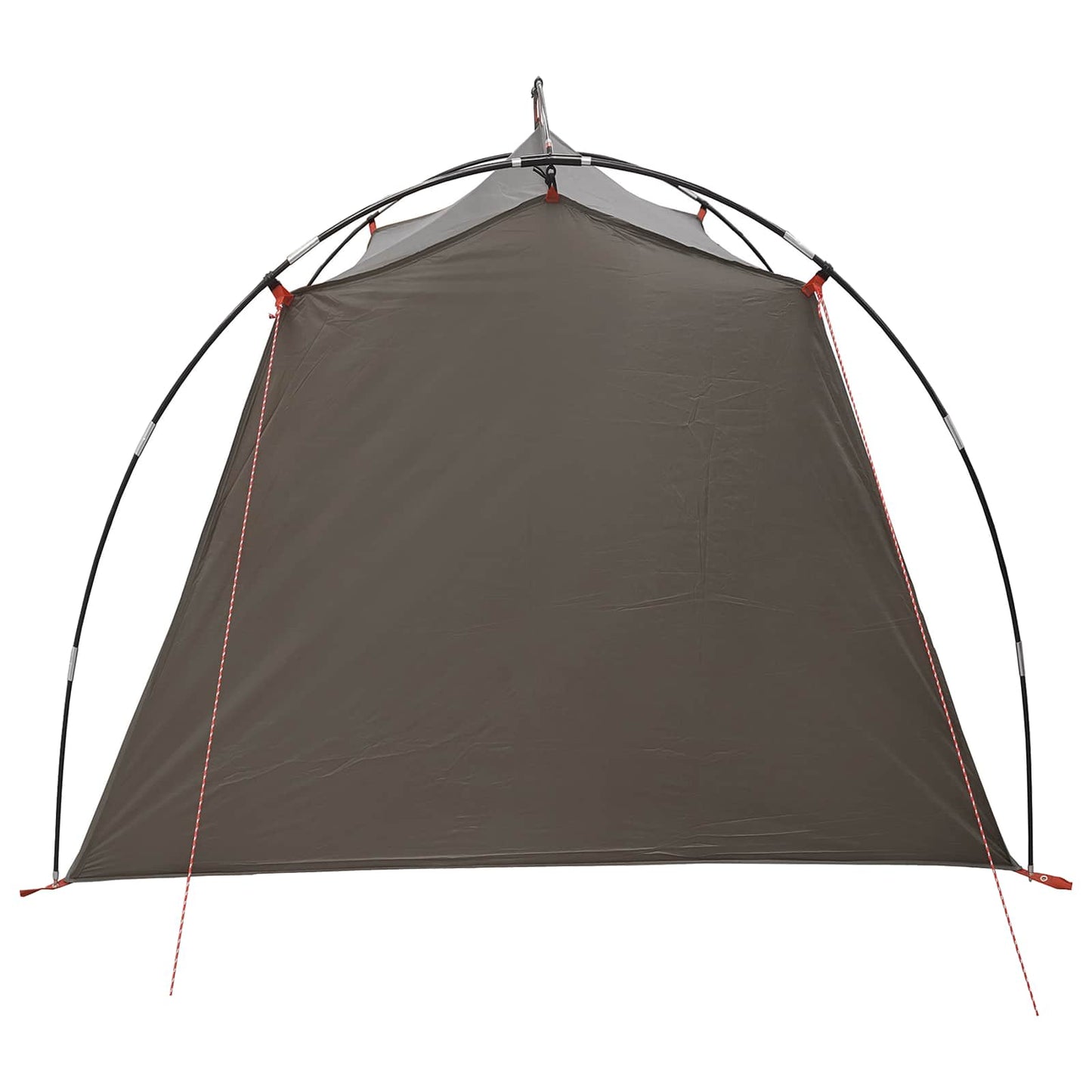 vidaXL Tunnel Tent Brown and Grey 2-Person