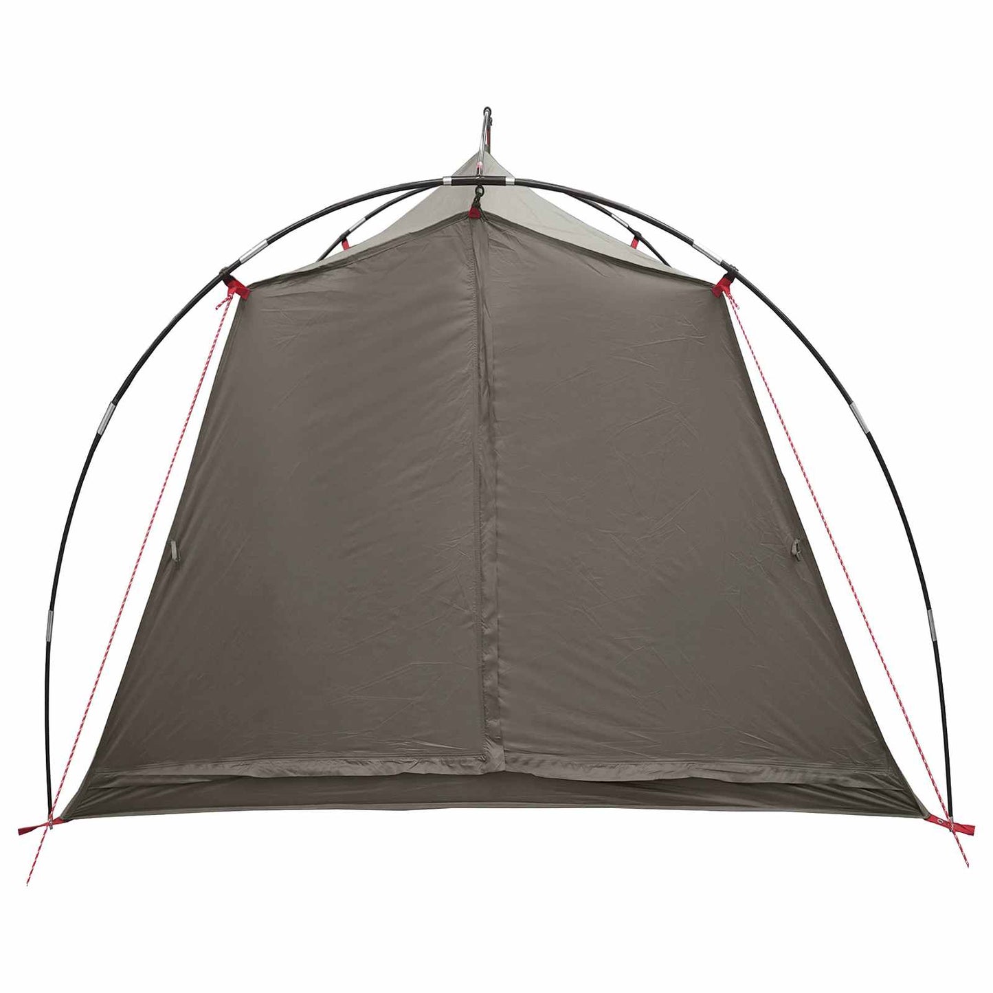 vidaXL Tunnel Tent Brown and Grey 2-Person