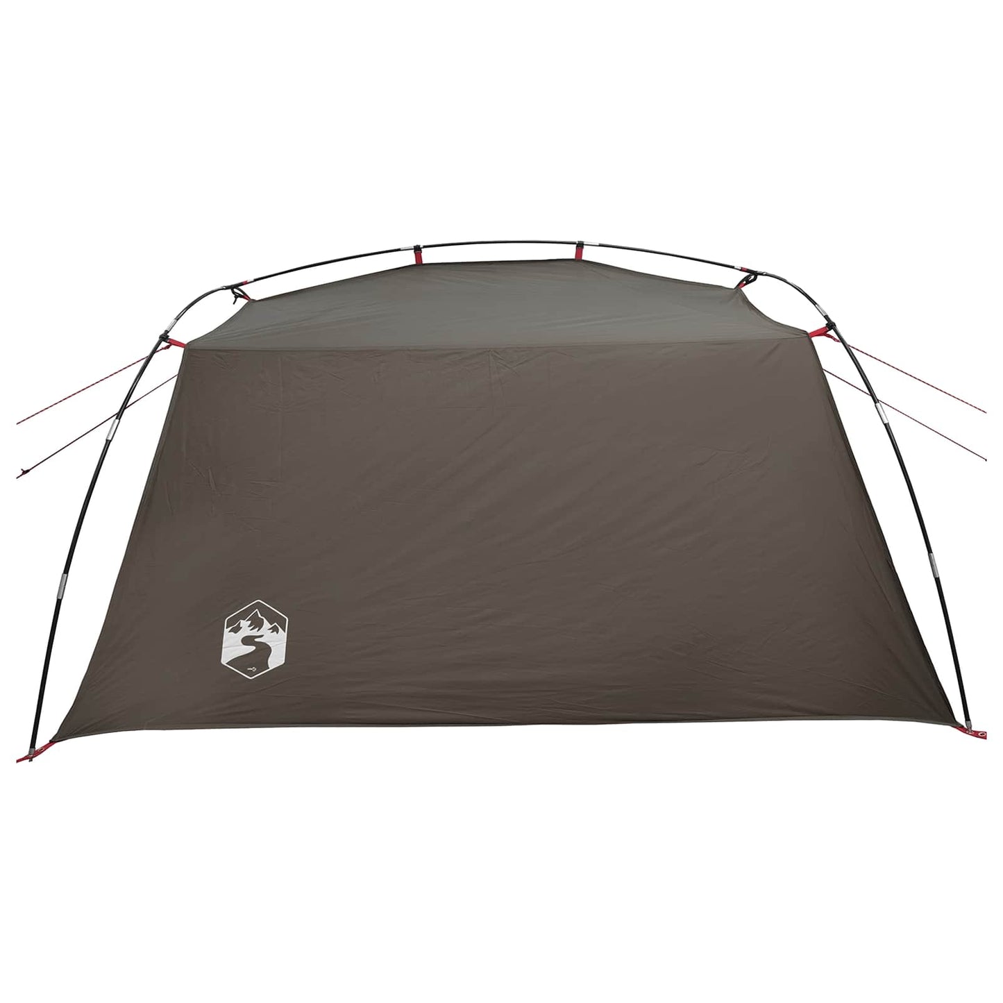 vidaXL Tunnel Tent 2-Person Brown and Grey