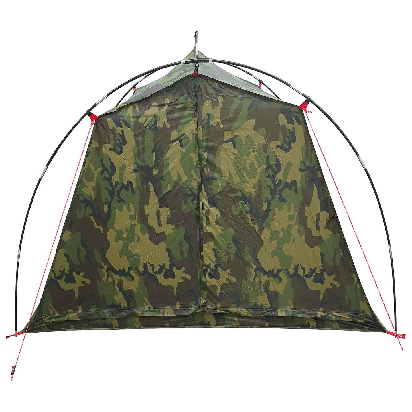 vidaXL Tunnel Tent 2-Person Camouflage 185T Polyester with PU Coating