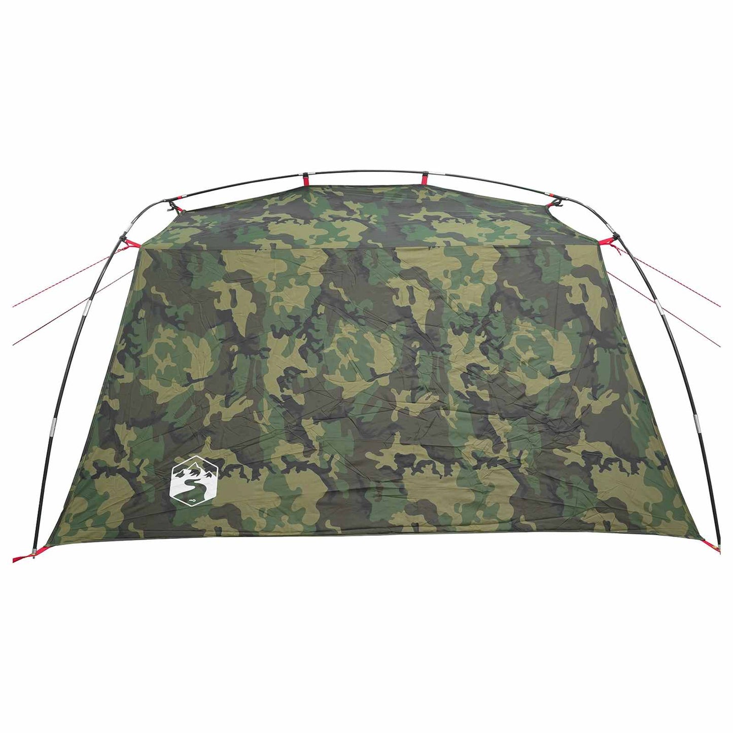 vidaXL Tunnel Tent 2-Person Camouflage 185T Polyester with PU Coating