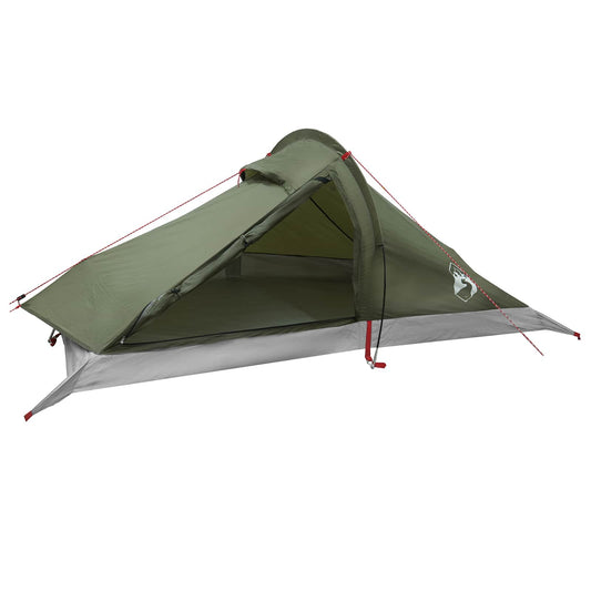 vidaXL Backpacking Tent Olive Green 4-Person