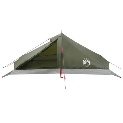 vidaXL Backpacking Tent Olive Green 4-Person