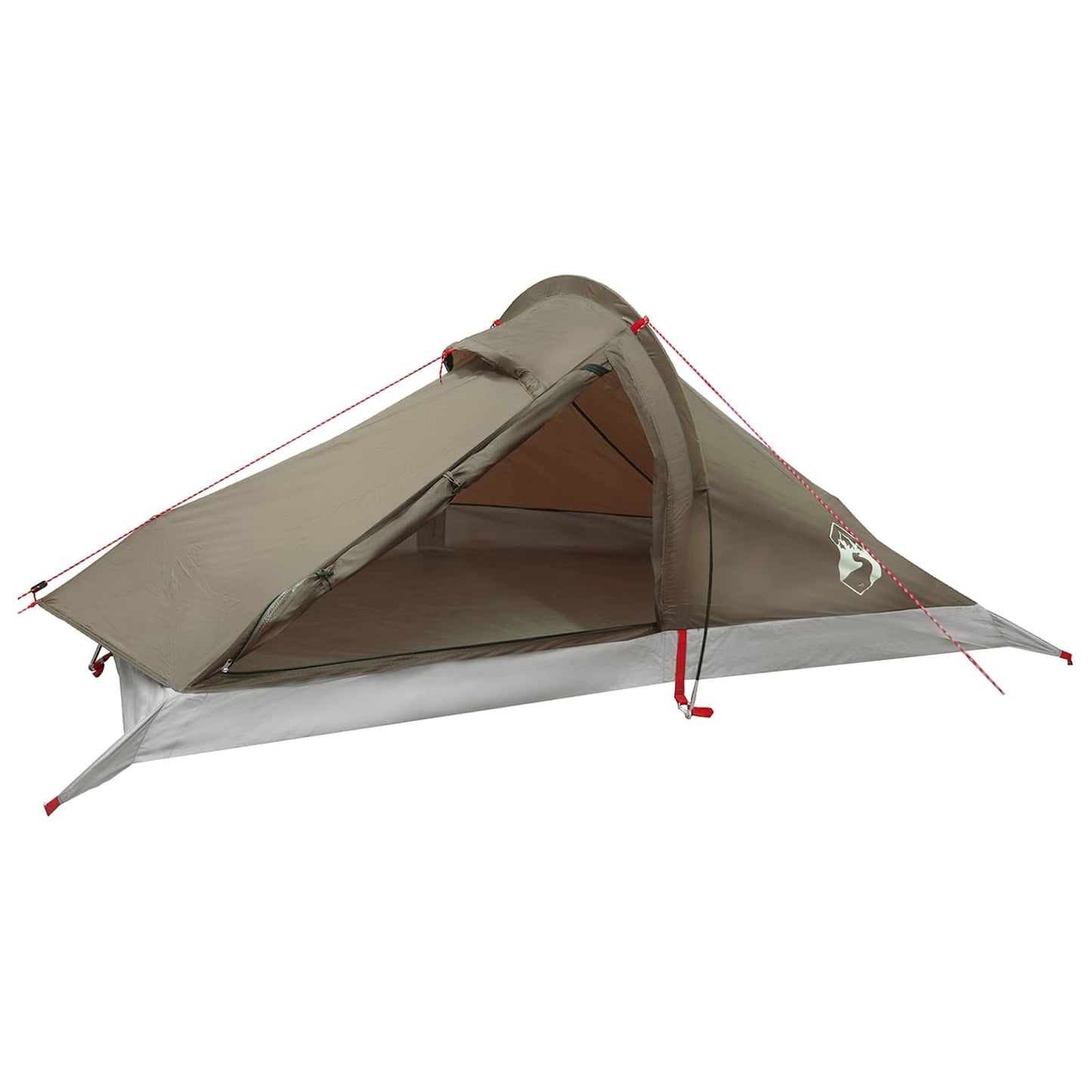 vidaXL Backpacking Tent Brown and Grey 4-Person