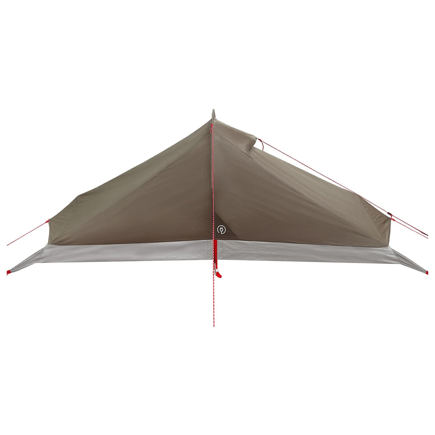 vidaXL Backpacking Tent Brown and Grey 4-Person