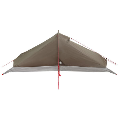 vidaXL Backpacking Tent Brown and Grey 4-Person