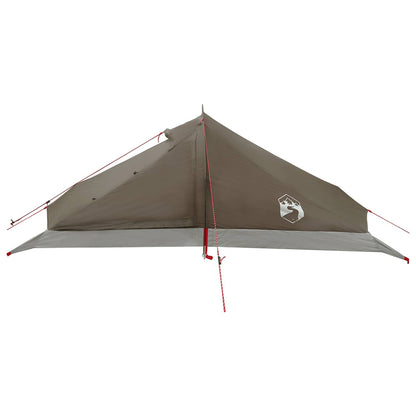 vidaXL Backpacking Tent Brown and Grey 4-Person