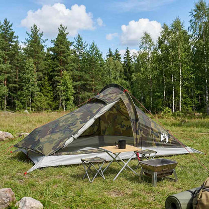vidaXL Backpacking Tent Camouflage 4-Person