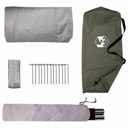 vidaXL Backpacking Tent Olive Green 2-Person