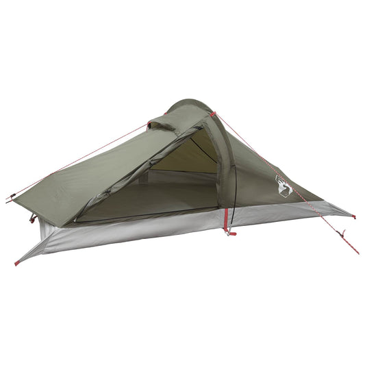 vidaXL Backpacking Tent Olive Green 2-Person