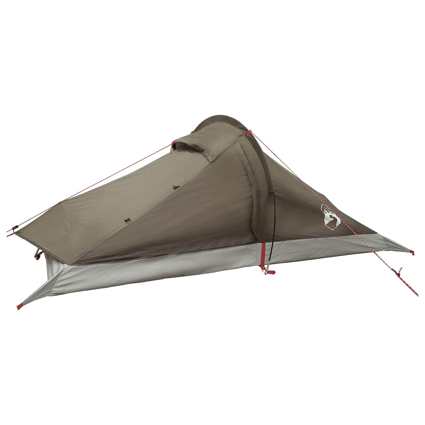 vidaXL Backpacking Tent Brown and Grey 2-Person