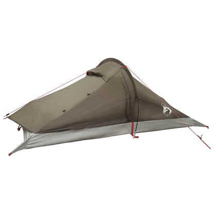 vidaXL Backpacking Tent Brown and Grey 2-Person