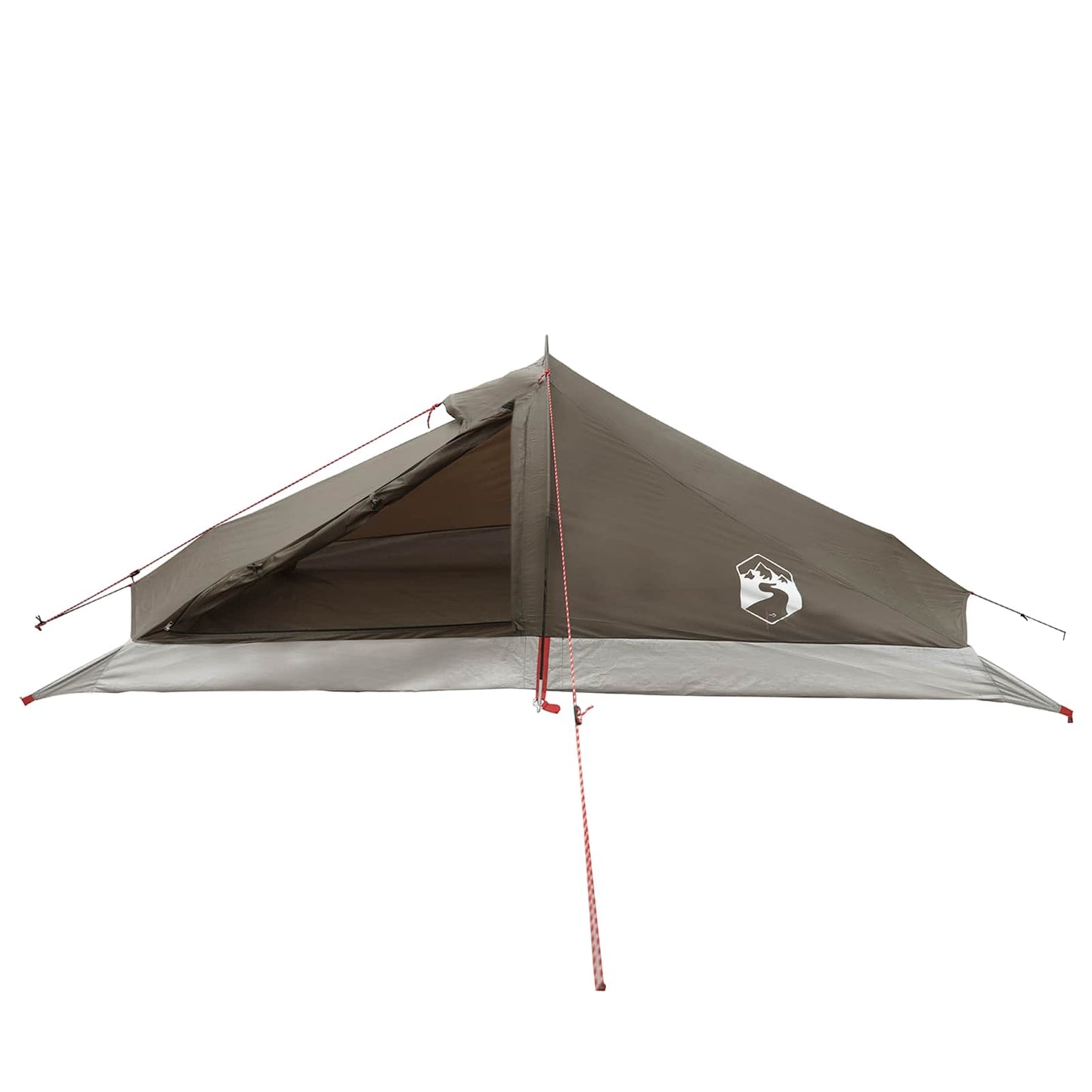 vidaXL Backpacking Tent Brown and Grey 2-Person