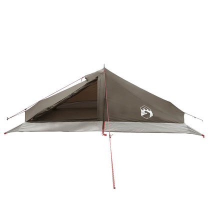 vidaXL Backpacking Tent Brown and Grey 2-Person