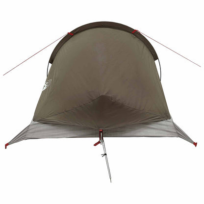 vidaXL Backpacking Tent Brown and Grey 2-Person
