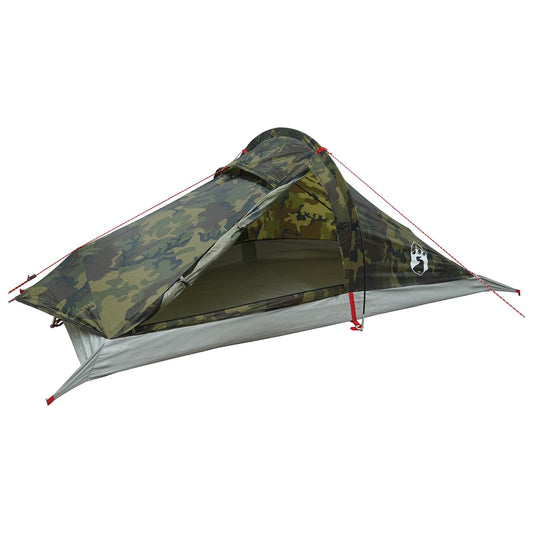 vidaXL Backpacking Tent Camouflage 2-Person
