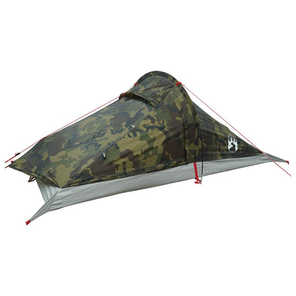 vidaXL Backpacking Tent Camouflage 2-Person