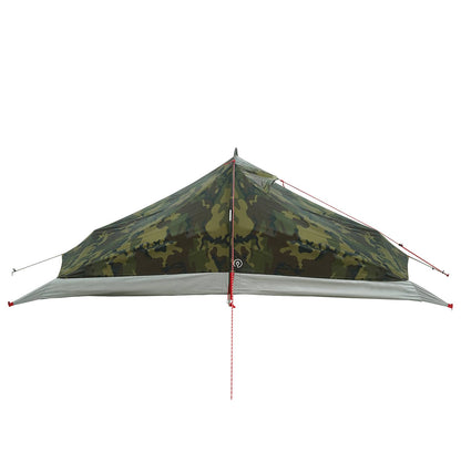 vidaXL Backpacking Tent Camouflage 2-Person